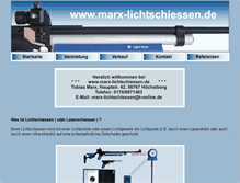 Tablet Screenshot of marx-lichtschiessen.de